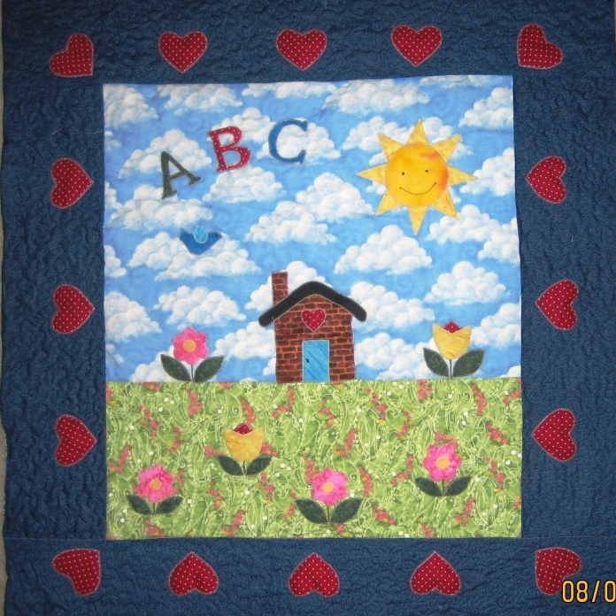 ABC House baby quilt June 07