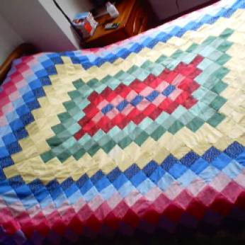 multicolor bedcover